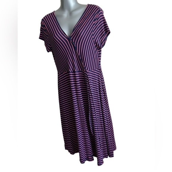 Motherhood Striped Maxi Wrap Dress • Used • Size: Medium - Picture 3 of 8